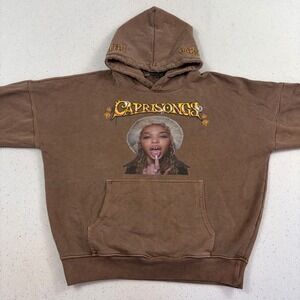 FKA TWIGS Caprisongs Brown Graphic Mixtape Tracklist Hoodie Size Medium